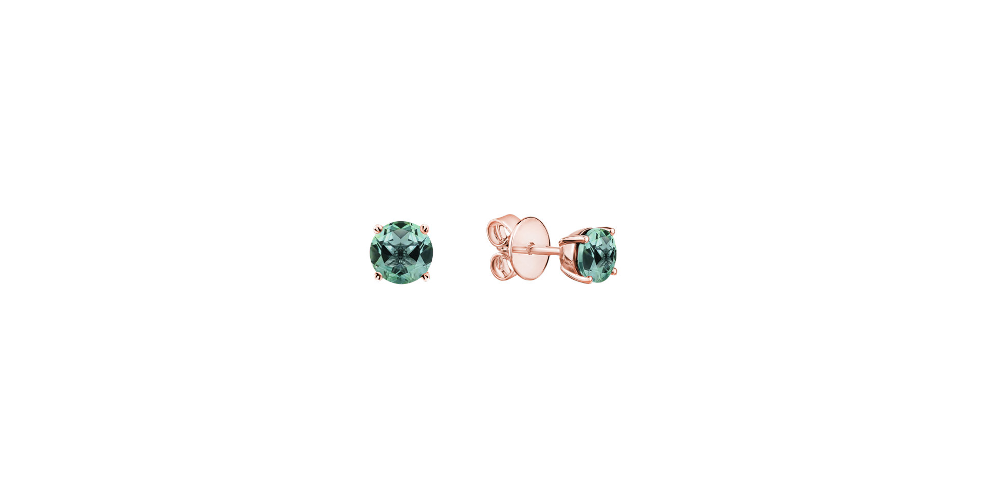 Earrings with Tourmaline Orbs
