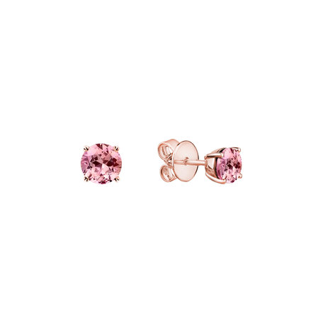 Earrings with Tourmaline Orbs