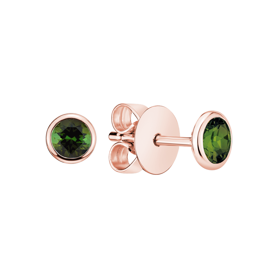 Earrings with Tourmaline Shiny Dots