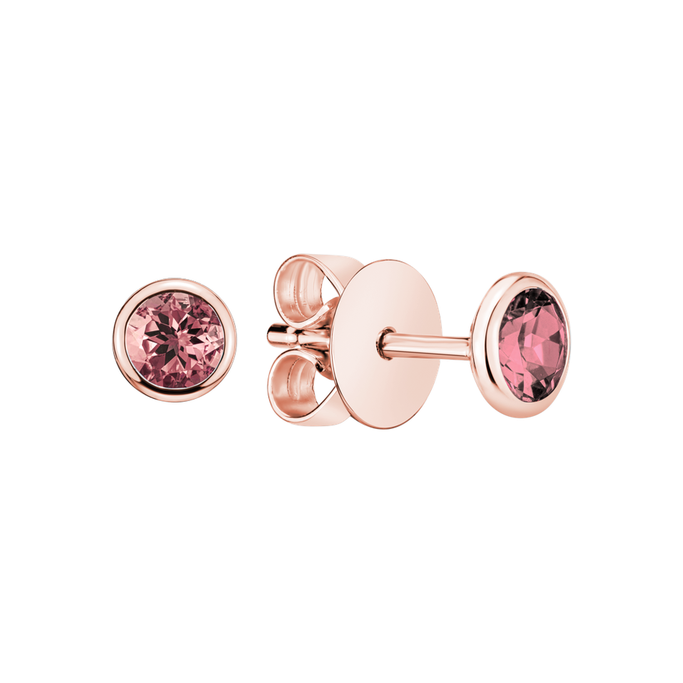 Earrings with Tourmaline Shiny Dots