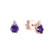 Diamond earrings with Amethyst Lux3