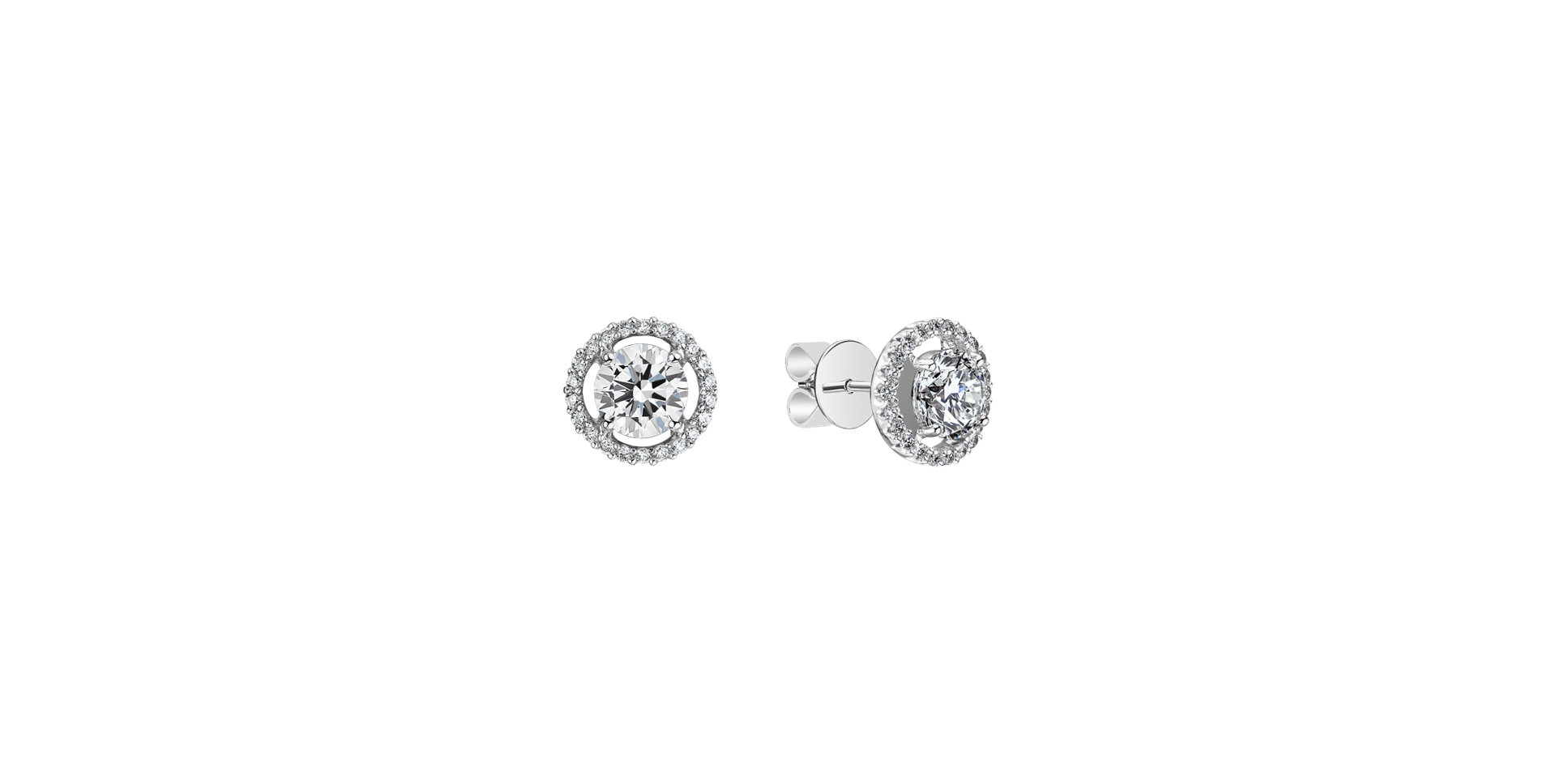 Diamond earrings Circle of Light