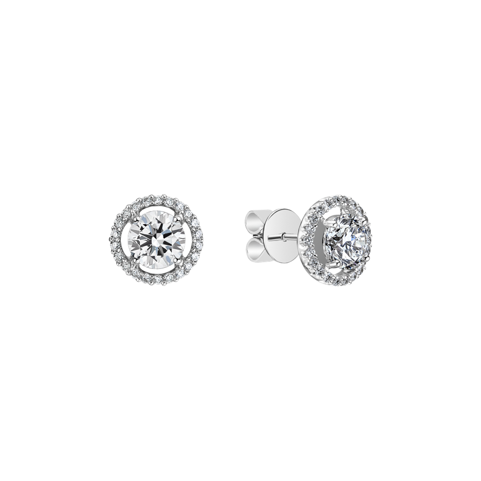 Diamond earrings Circle of Light