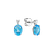 Diamond earrings with Topaz Royal Aura3