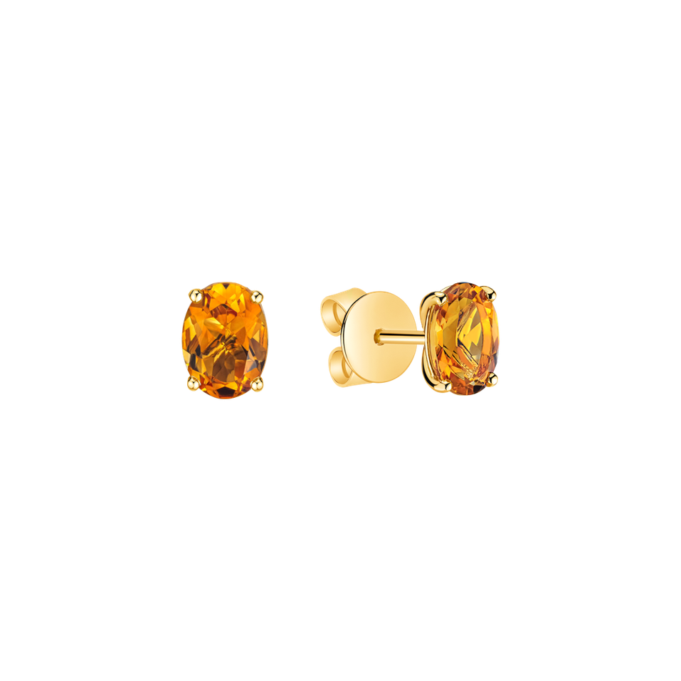 Earrings with Citrine Mystic Abyss