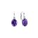 Diamond earrings with Amethyst Juliette3