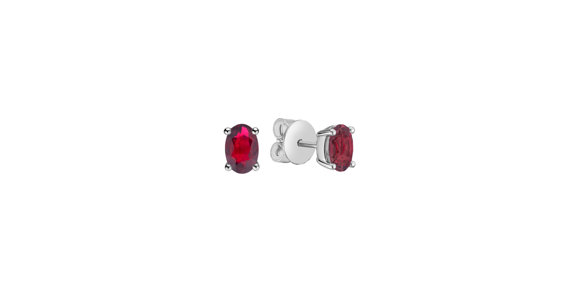 Earrings with Ruby Mystic Abyss
