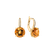 Diamond earrings with Citrine Bethy3