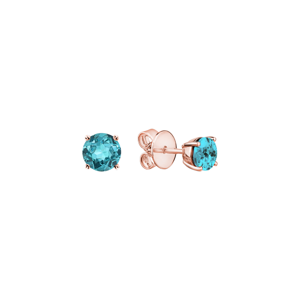 Earrings with Apatite Orbs