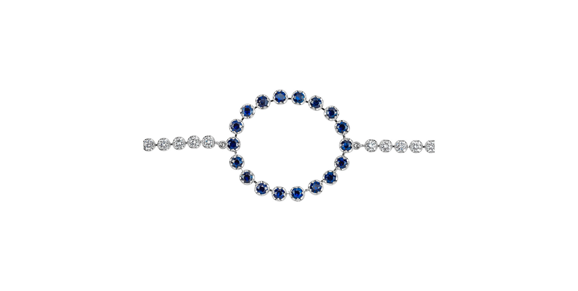 Diamond bracelet with Sapphires Lourdes