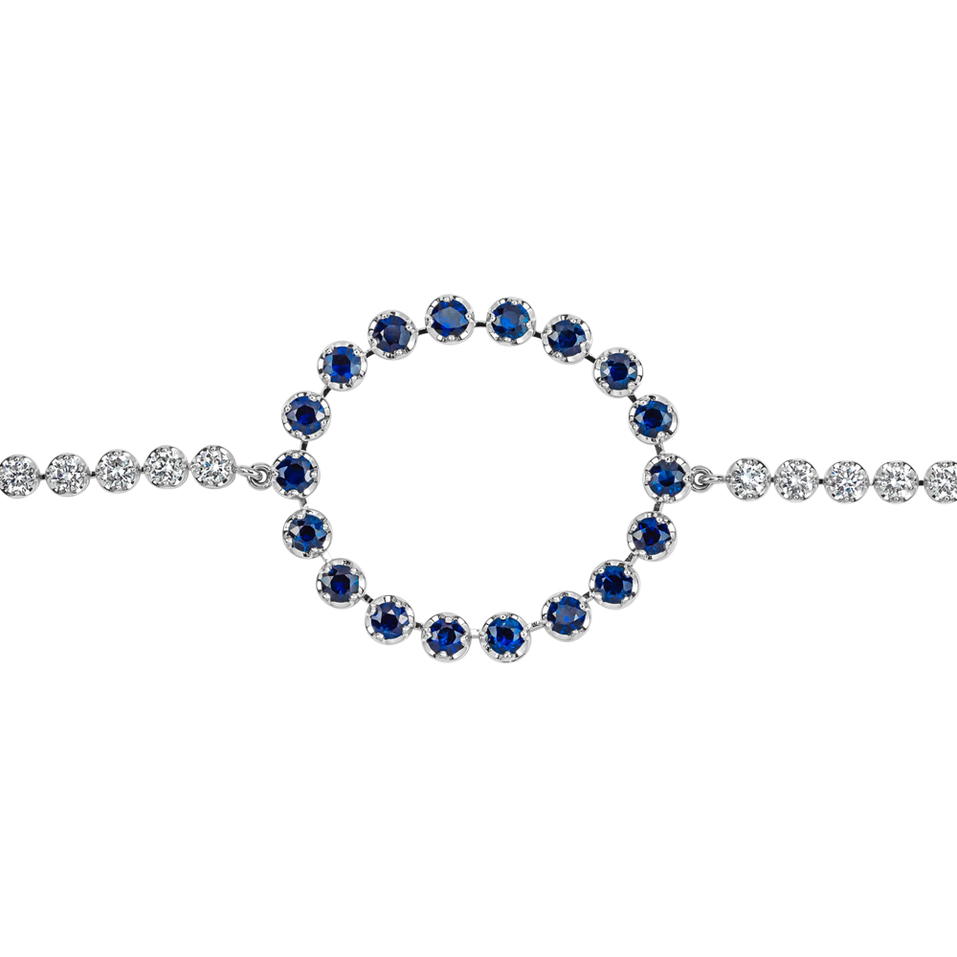 Diamond bracelet with Sapphires Lourdes