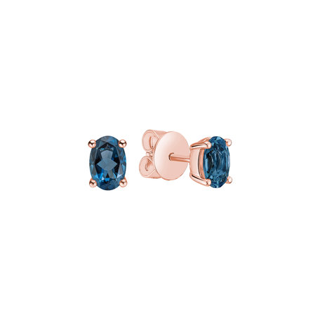 Earrings with Topaz Mystic Abyss