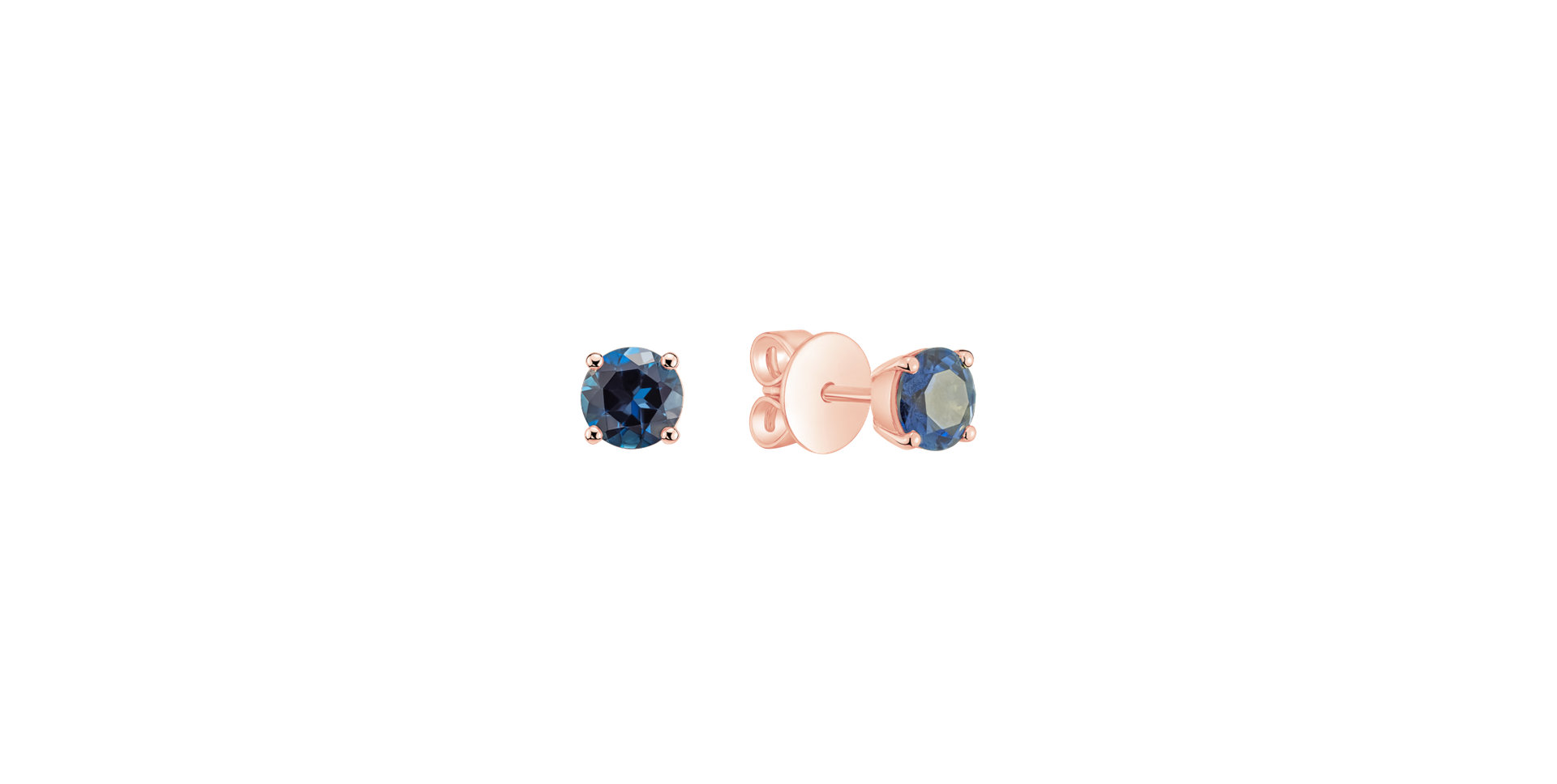 Earrings with Topaz Orbs
