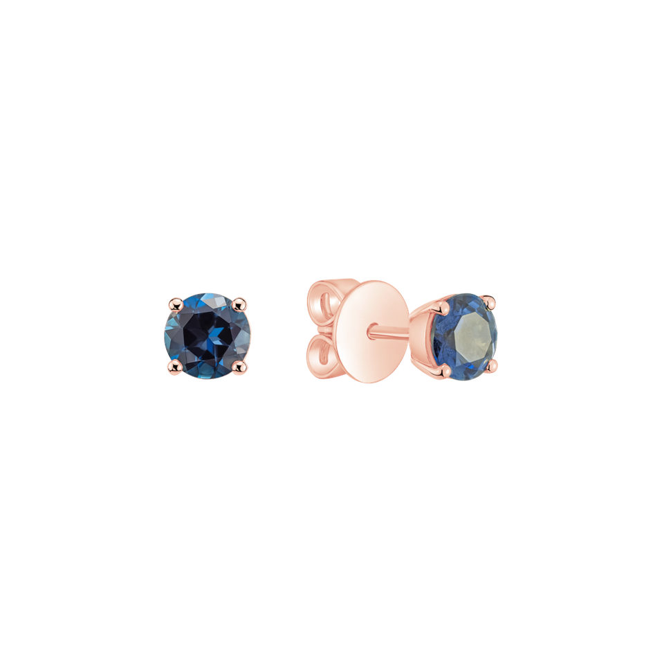 Earrings with Topaz Orbs