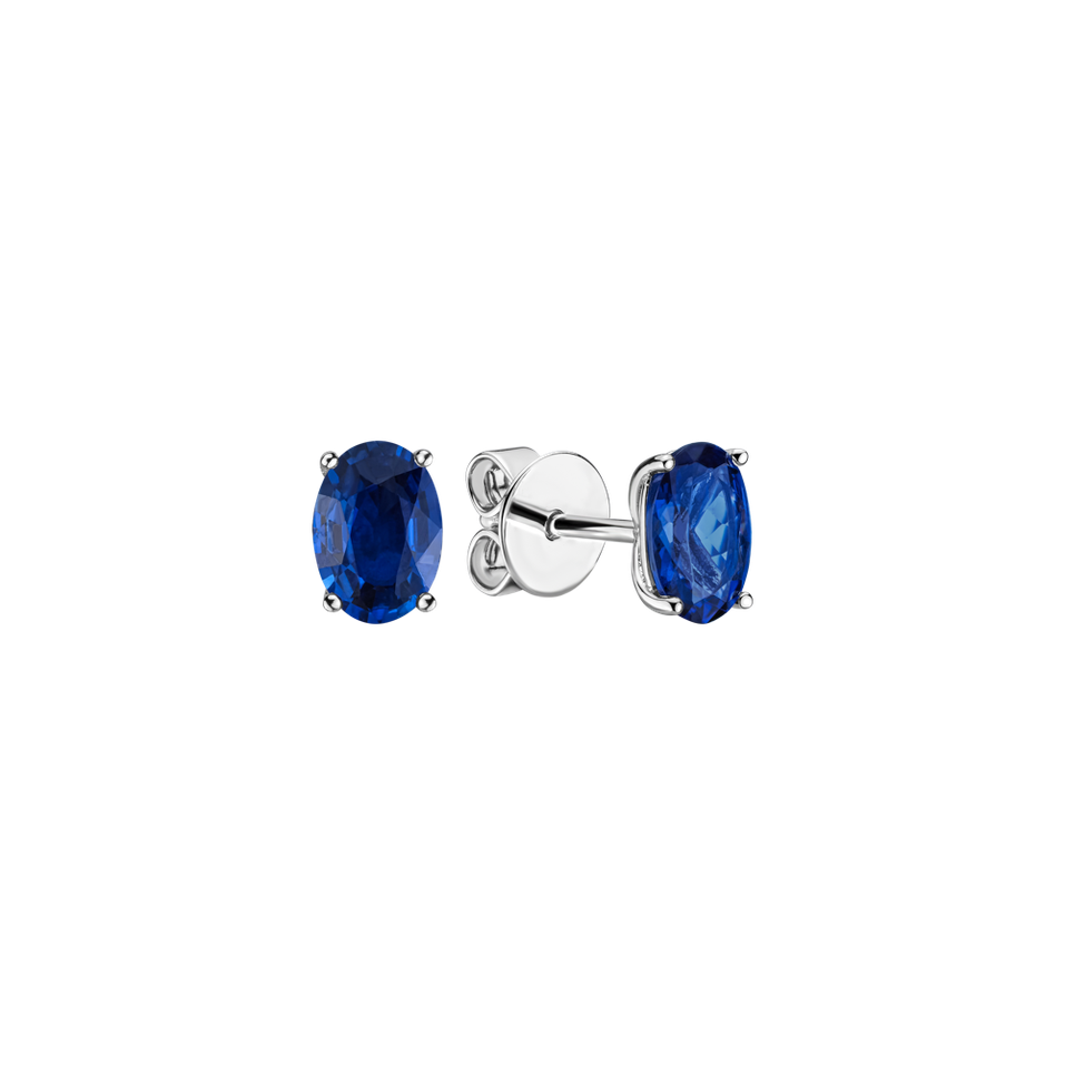 Earrings with Sapphire Mystic Abyss