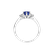 Diamond ring with Sapphire Midnight Serenity3
