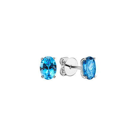 Earrings with Topaz Mystic Abyss