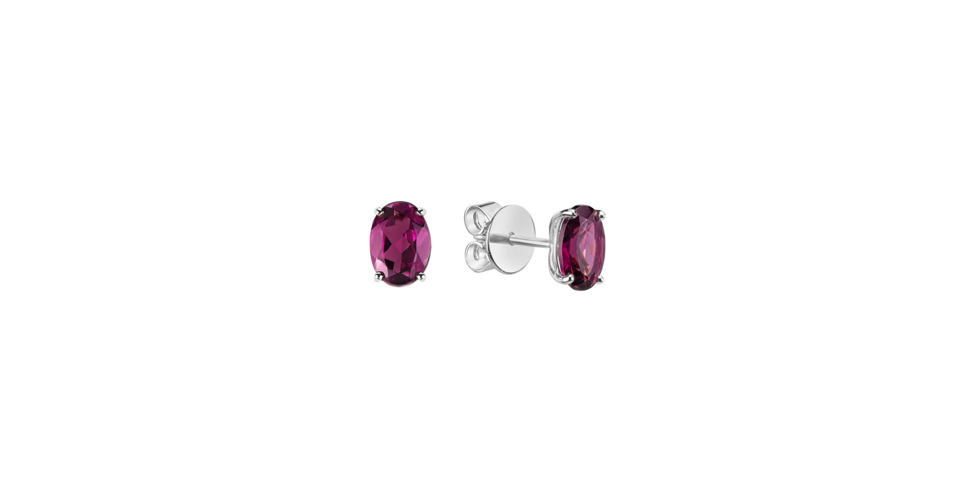 Earrings with Rhodolite Mystic Abyss