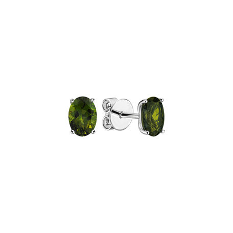 Earrings with Tourmaline Mystic Abyss