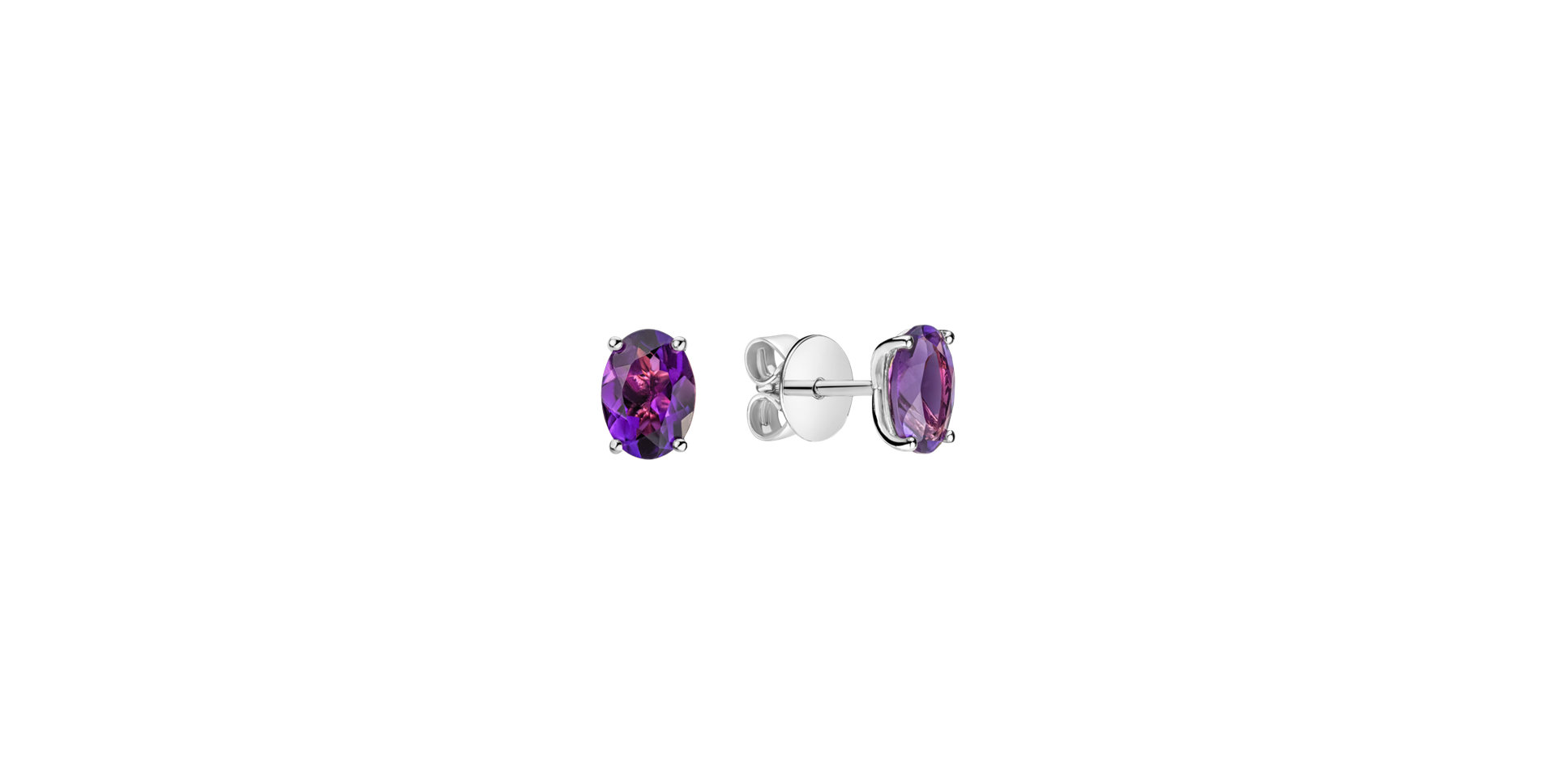 Earrings with Amethyst Mystic Abyss