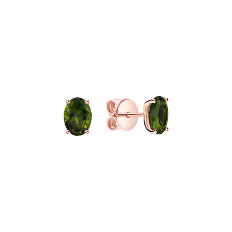 Earrings with Tourmaline Mystic Abyss