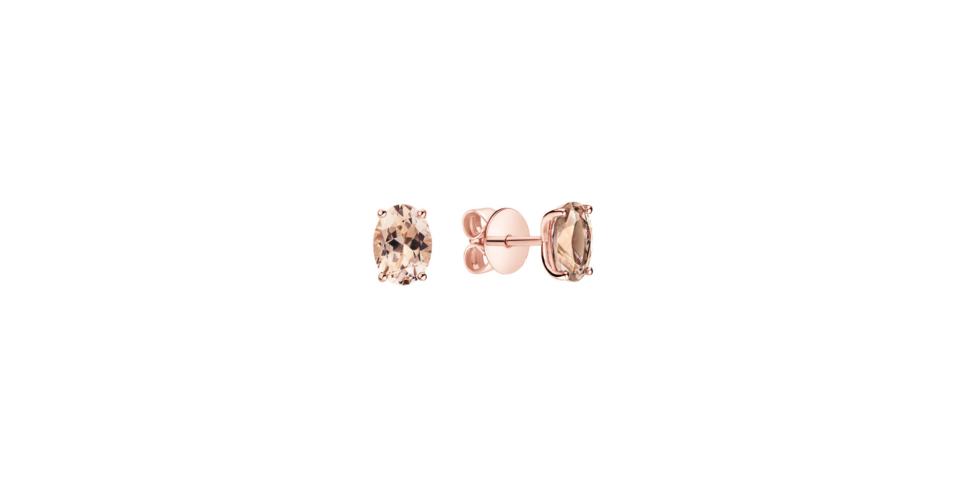 Earrings with Morganite Mystic Abyss