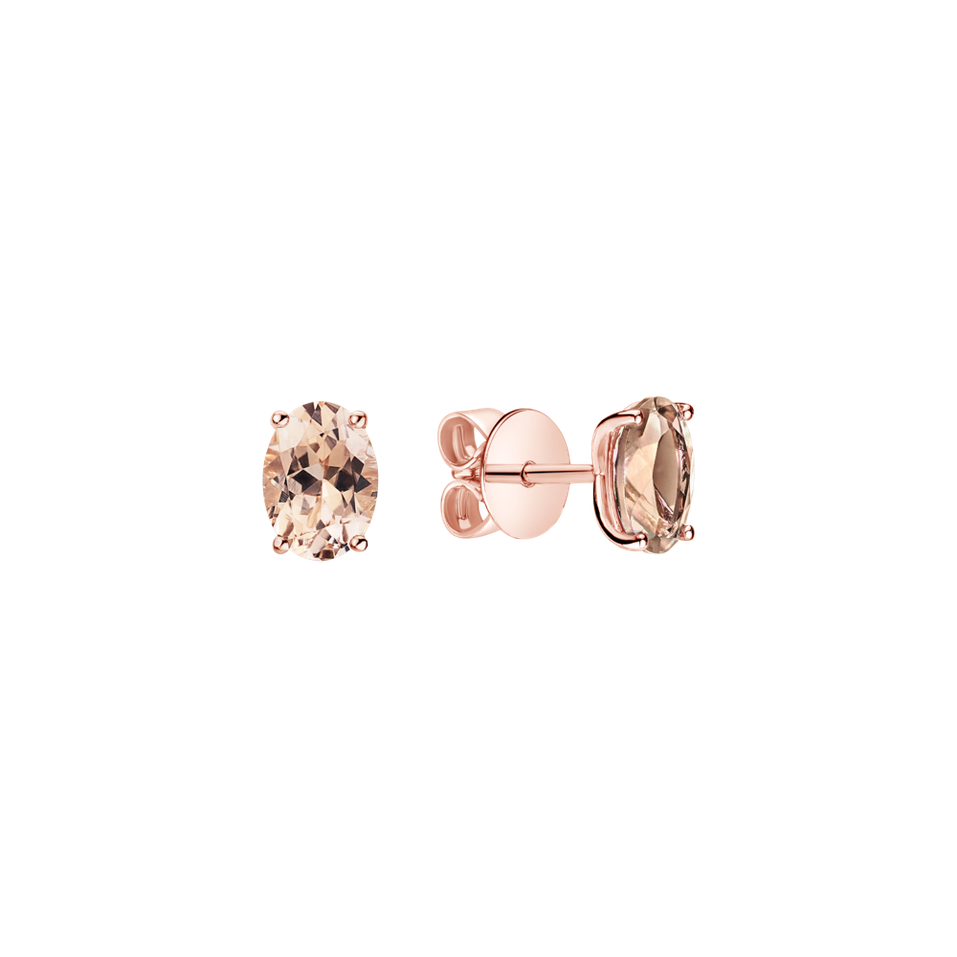 Earrings with Morganite Mystic Abyss