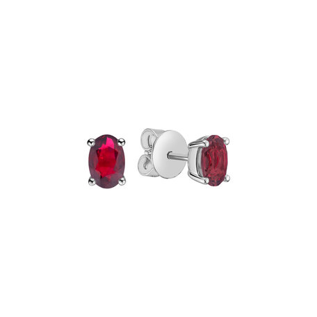 Earrings with Ruby Mystic Light