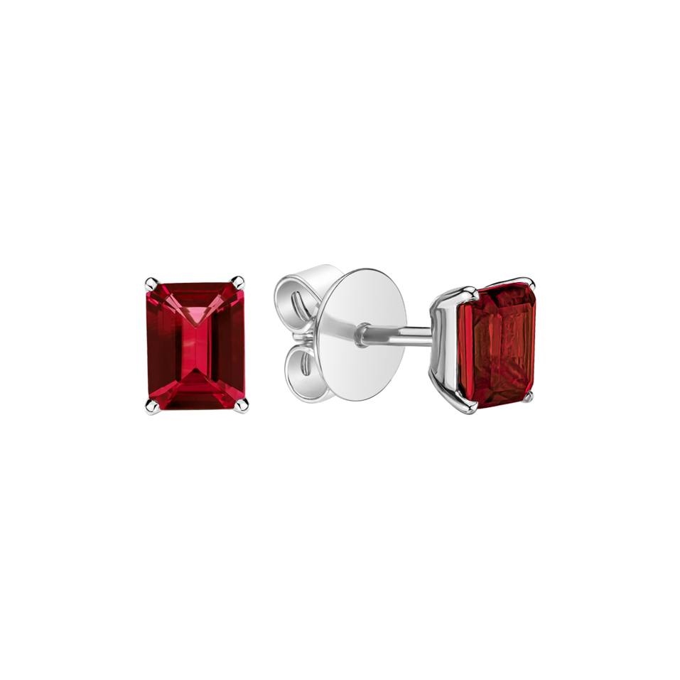 Earrings with Ruby Winslow