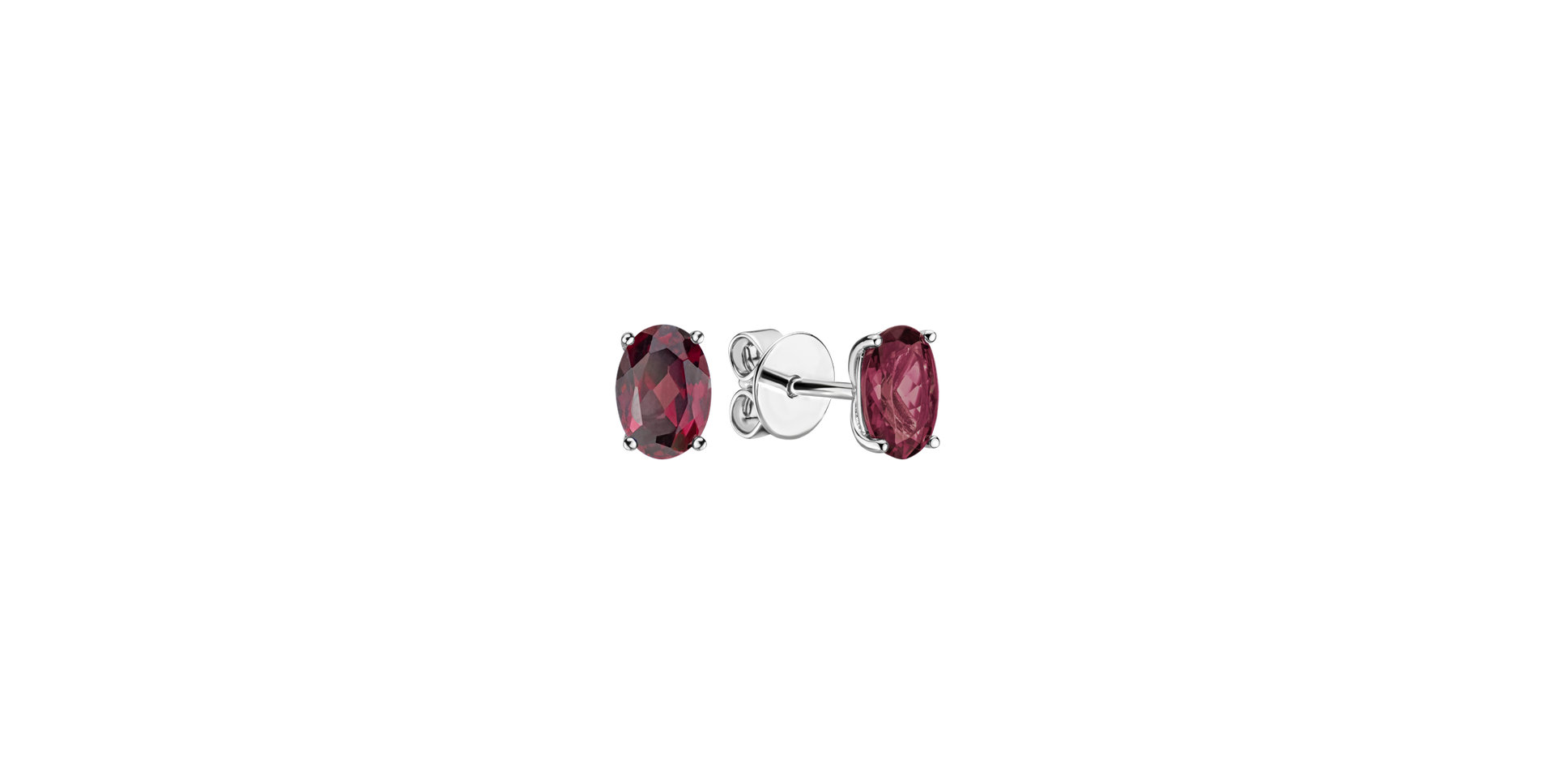Earrings with Rhodolite Mystic Light