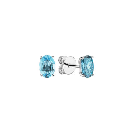 Earrings with Topaz Mystic Light