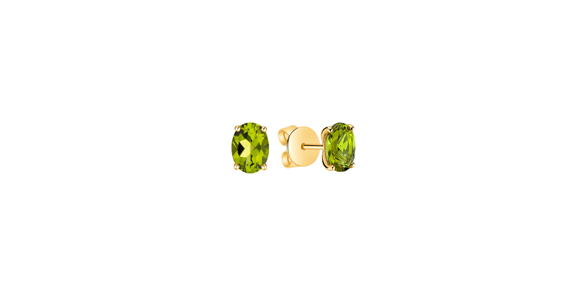 Earrings with Peridot Mystic Light