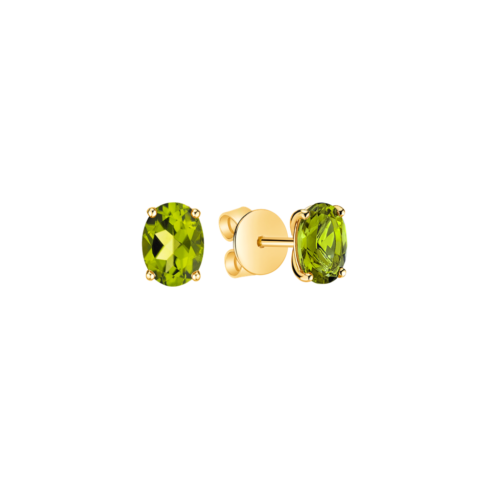Earrings with Peridot Mystic Light