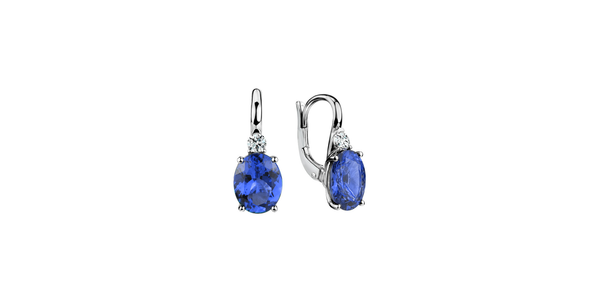 Diamond earrings with Tanzanite Asuan