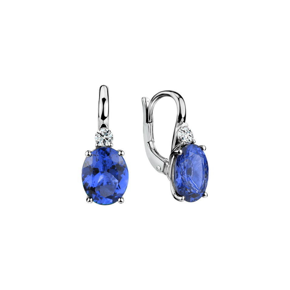 Diamond earrings with Tanzanite Asuan