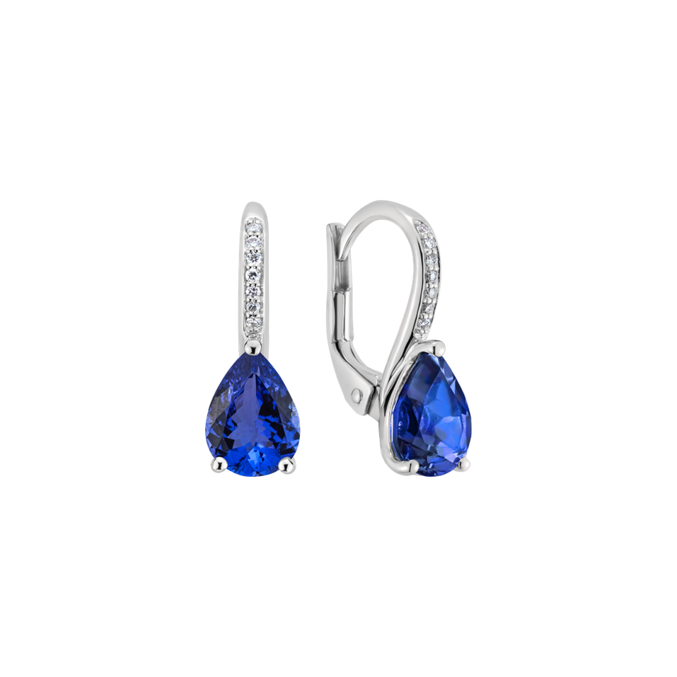 Diamond earrings with Tanzanite Lauriene