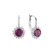 Diamond earrings with Rhodolite Stellar Hope3