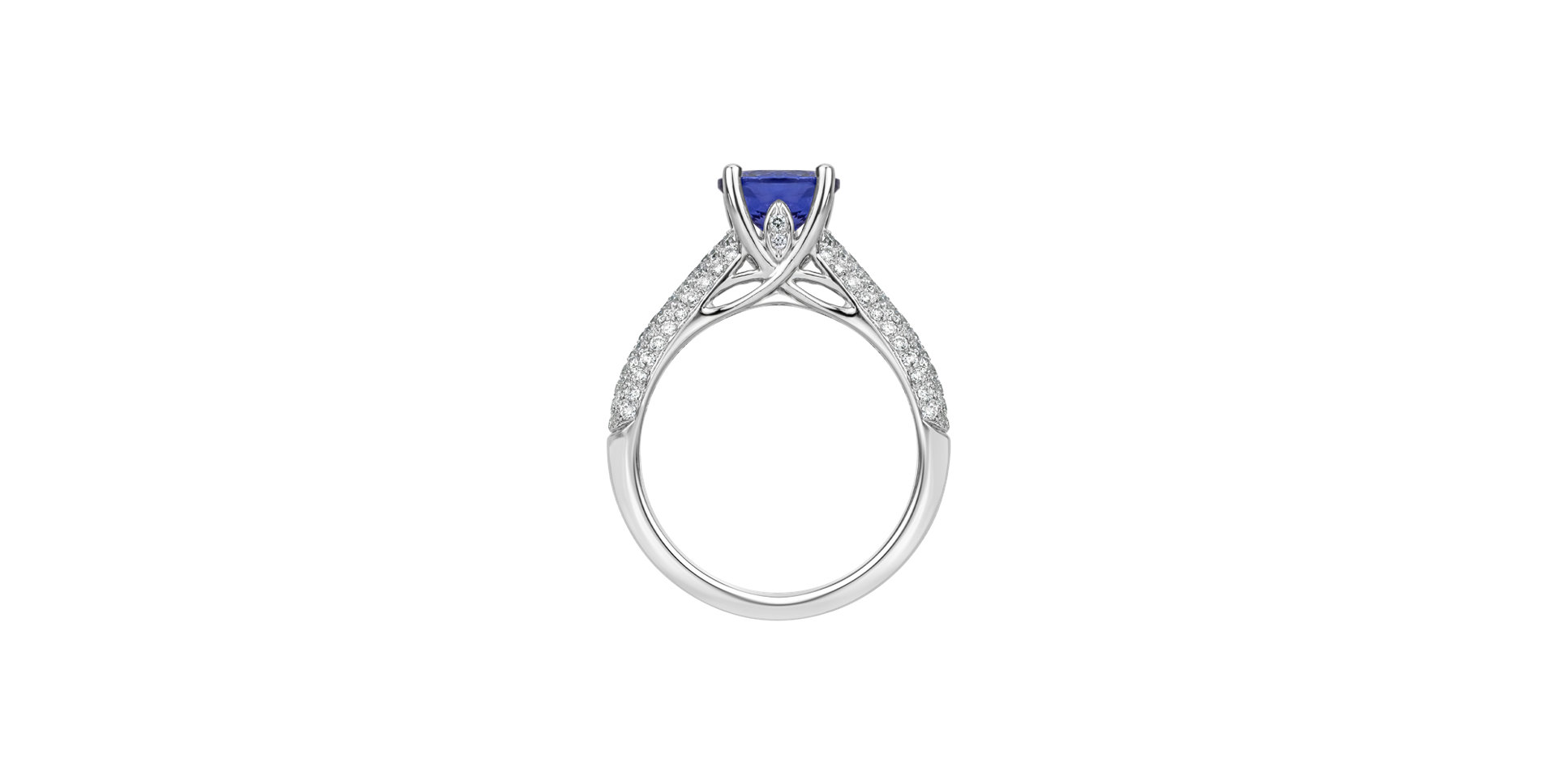 Diamond ring with Tanzanite Margaretha