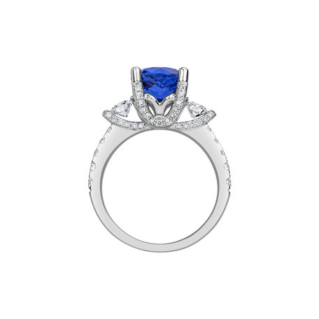 Diamond ring with Tanzanite Godfrey
