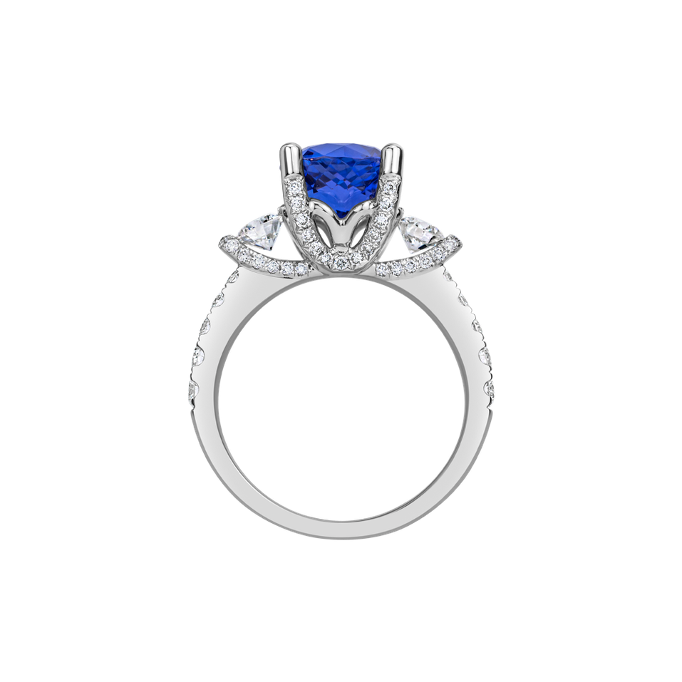 Diamond ring with Tanzanite Godfrey