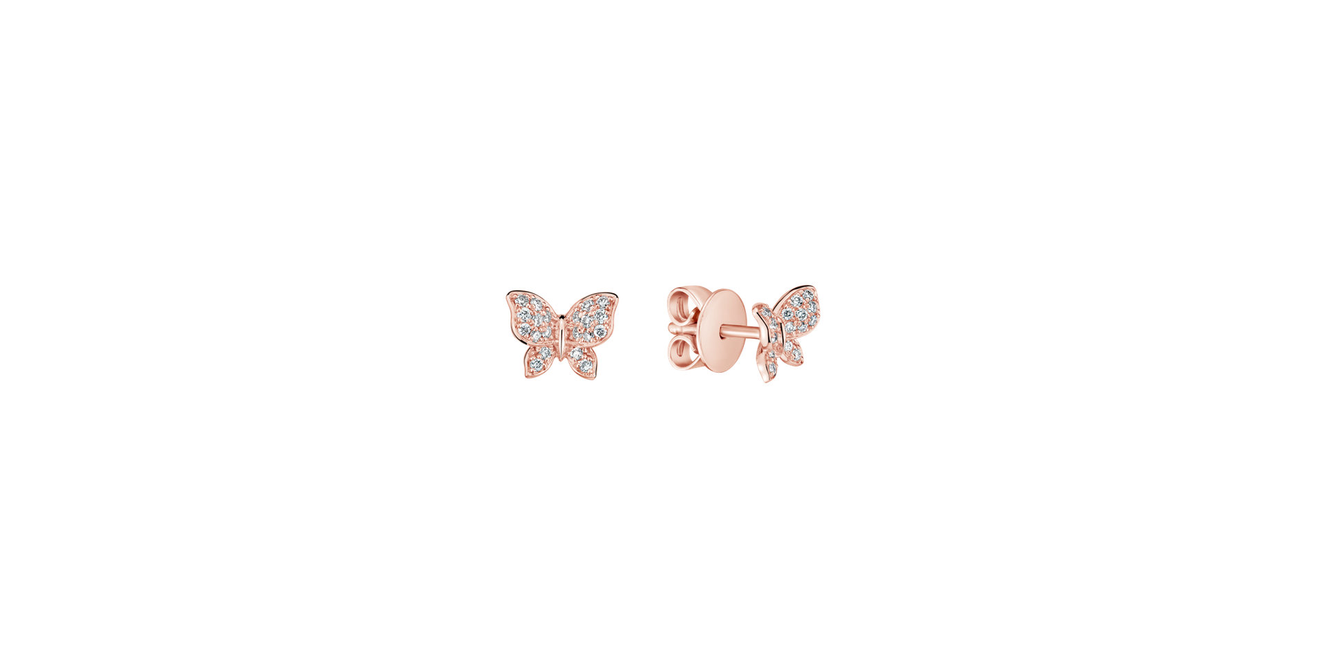 Diamond earrings Lucky Wings