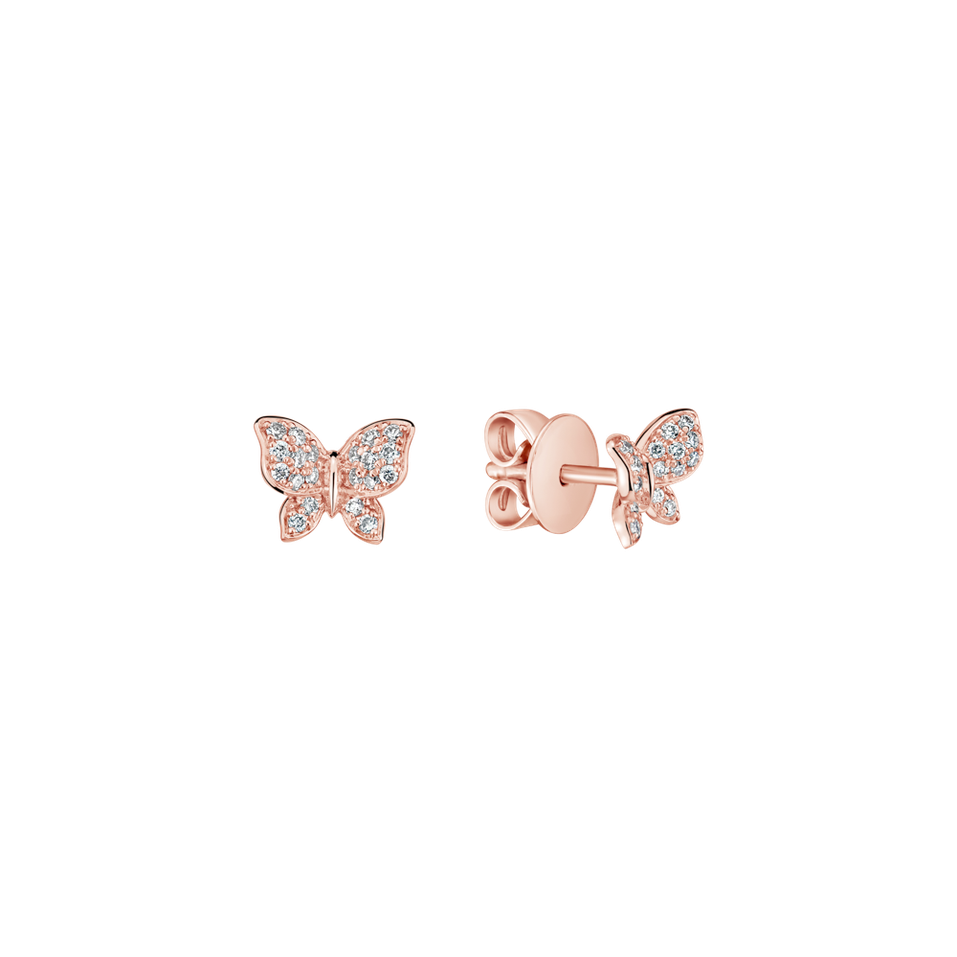 Diamond earrings Lucky Wings