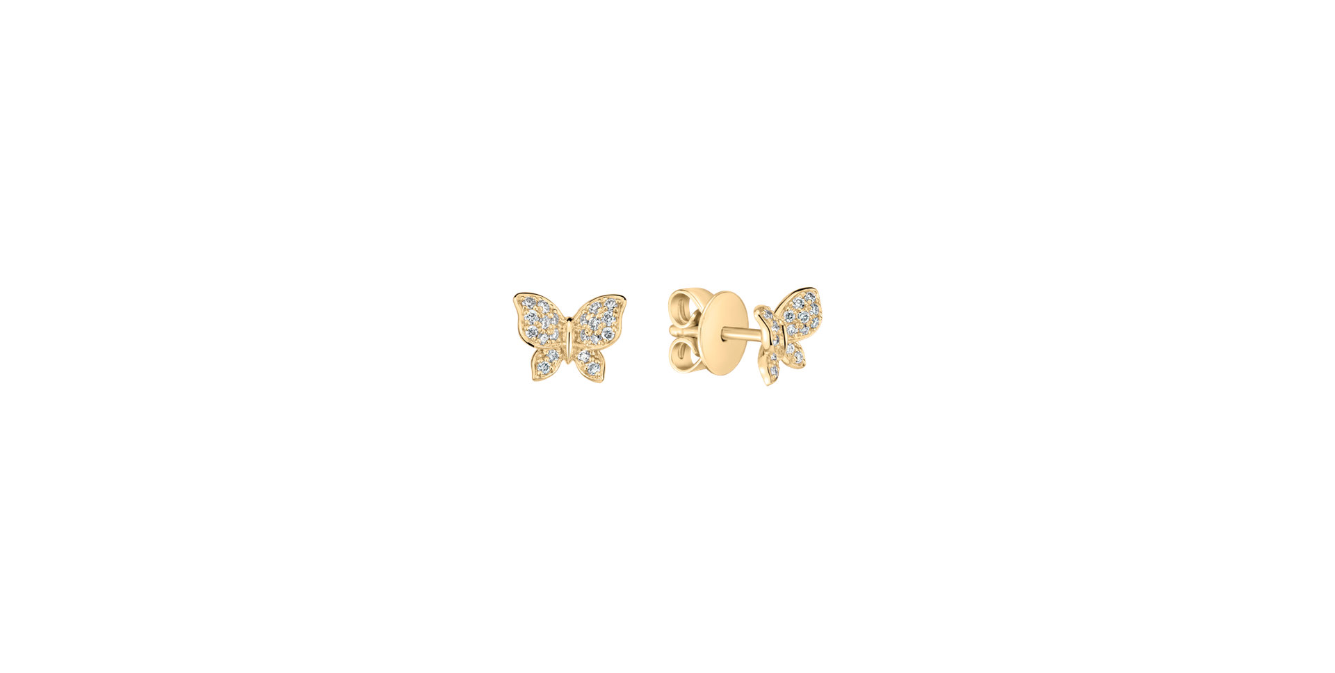 Diamond earrings Lucky Wings