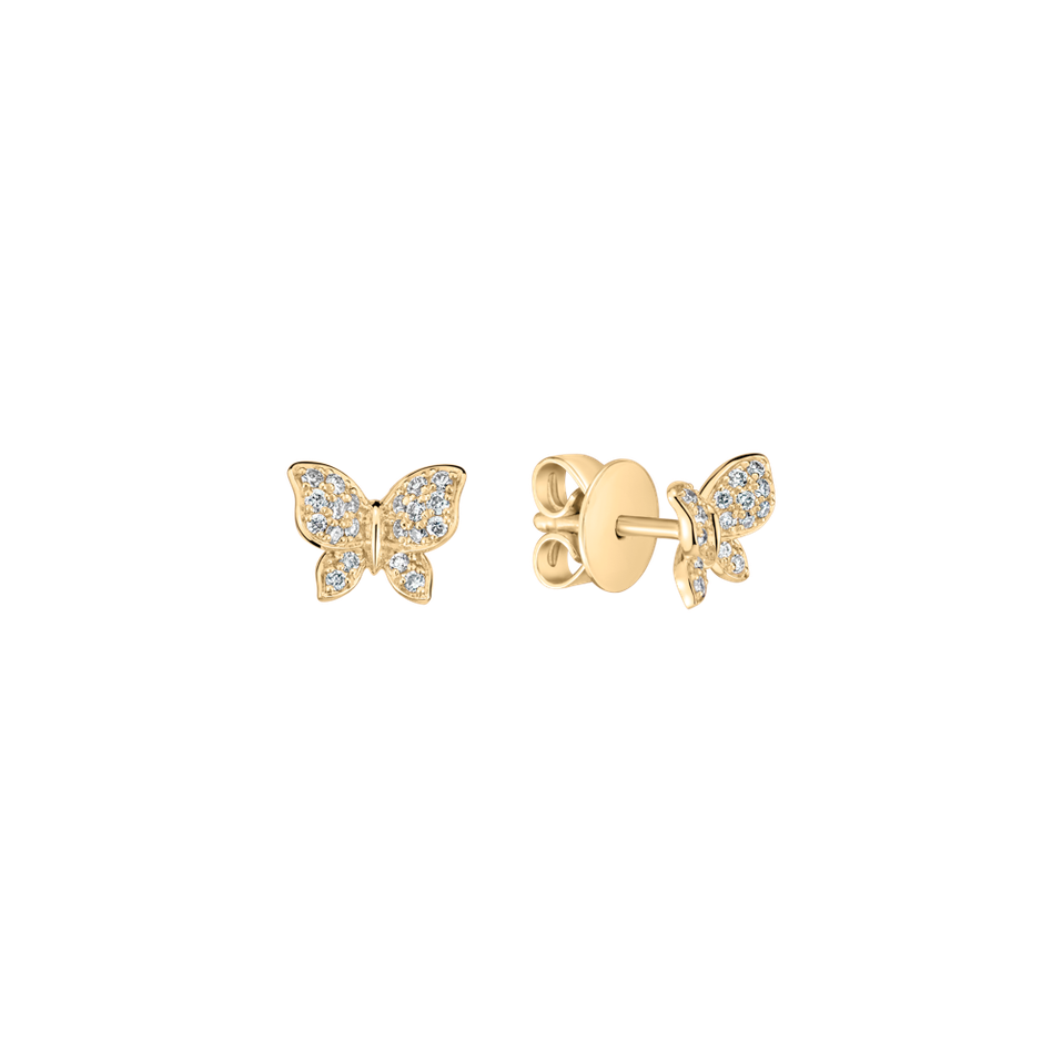 Diamond earrings Lucky Wings