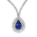 Diamond necklace with Tanzanite Aurora Tear3