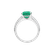 Diamond ring with Emerald Diamond Whisper3