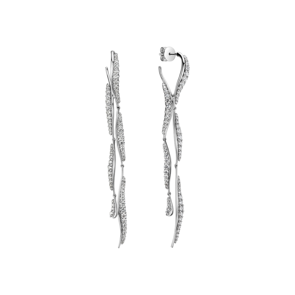 Diamond earrings Whispers of the Falls