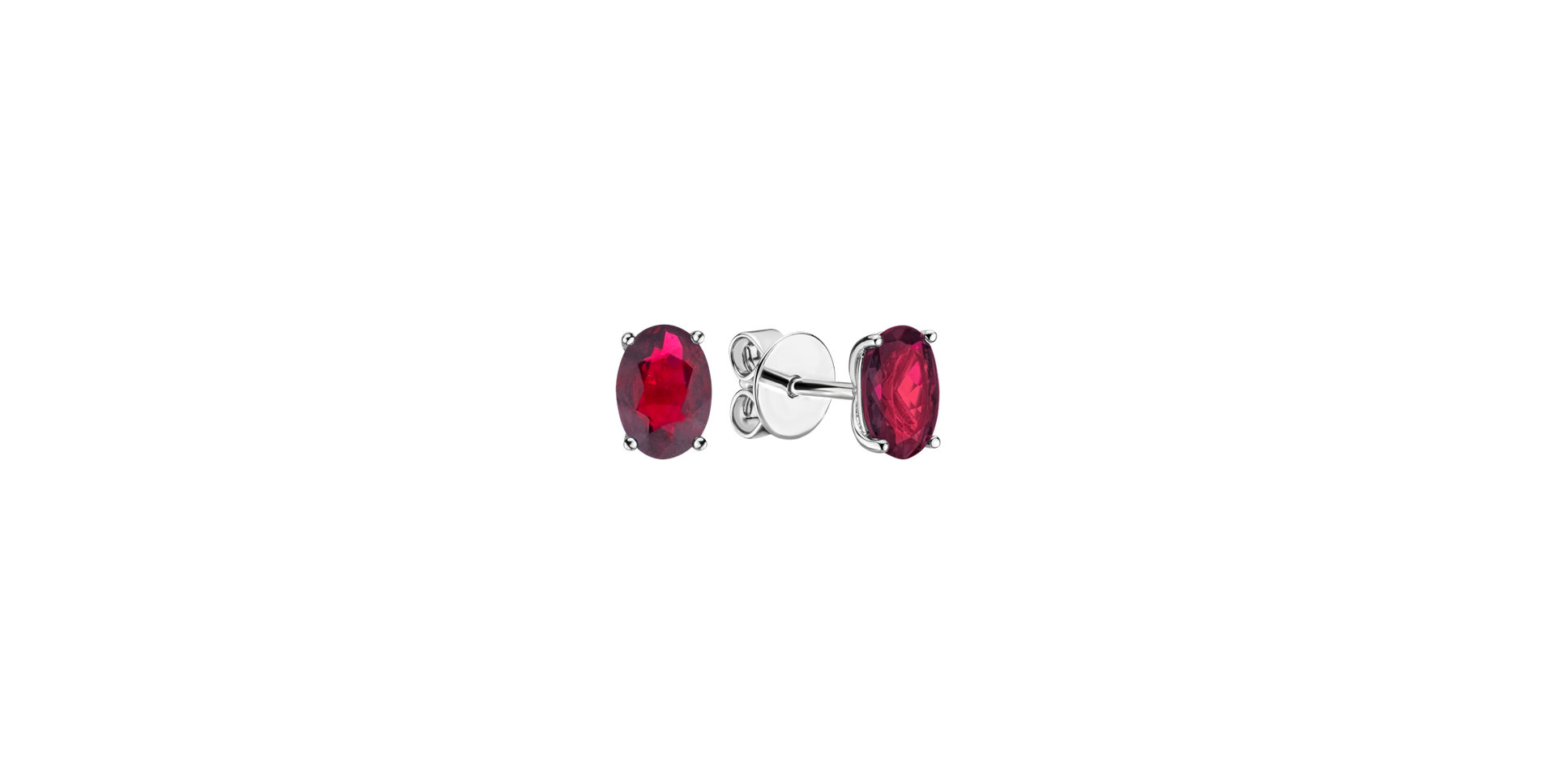Earrings with Ruby Mystic Abyss