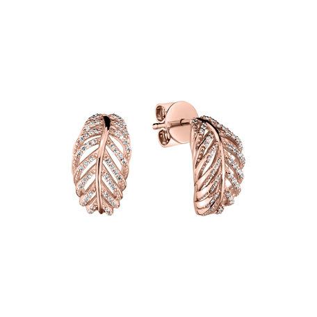 Diamond earrings Feather of Heaven