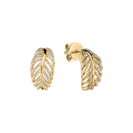 Diamond earrings Feather of Heaven